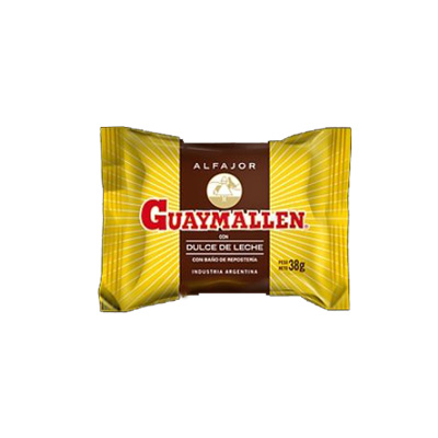 ALFAJOR GUAYMALLEN SIMPLE NEGRO