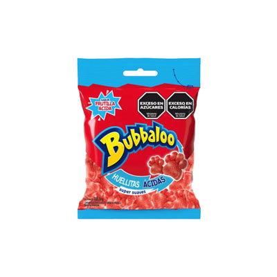 BUBBALOO HUELLITAS FRUTILLAS ACIDAS