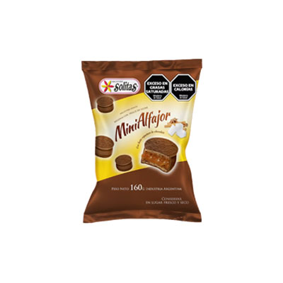 GALL. SOLITAS 160G ALFAJORCITOS CHOCO