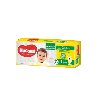 PAÑAL HUGGIES X8 AMARILLO XG