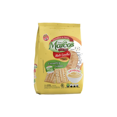 TOSTADAS ARROZ DON MARCOS 120G MULTISEMILLAS